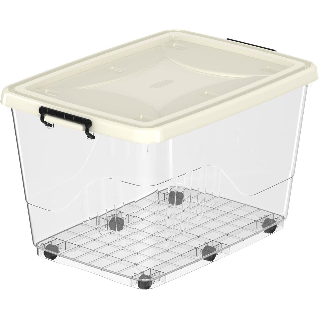 Cosmoplast Plastic Storage Box 132L with Wheels – Cosmoplast Qatar