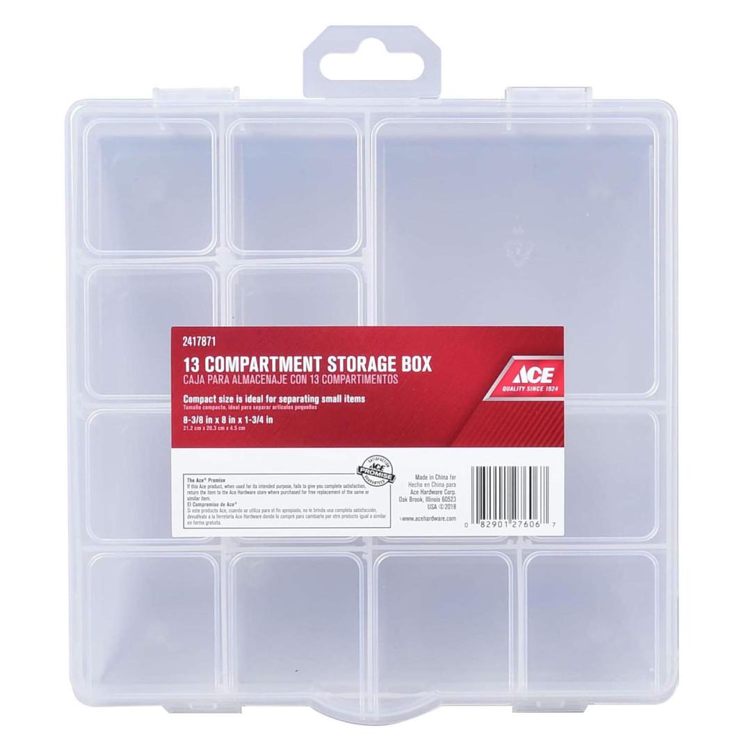 Buy Ace Plastic 13 Compartment Storage Box (4.4 x 21 x 20 cm