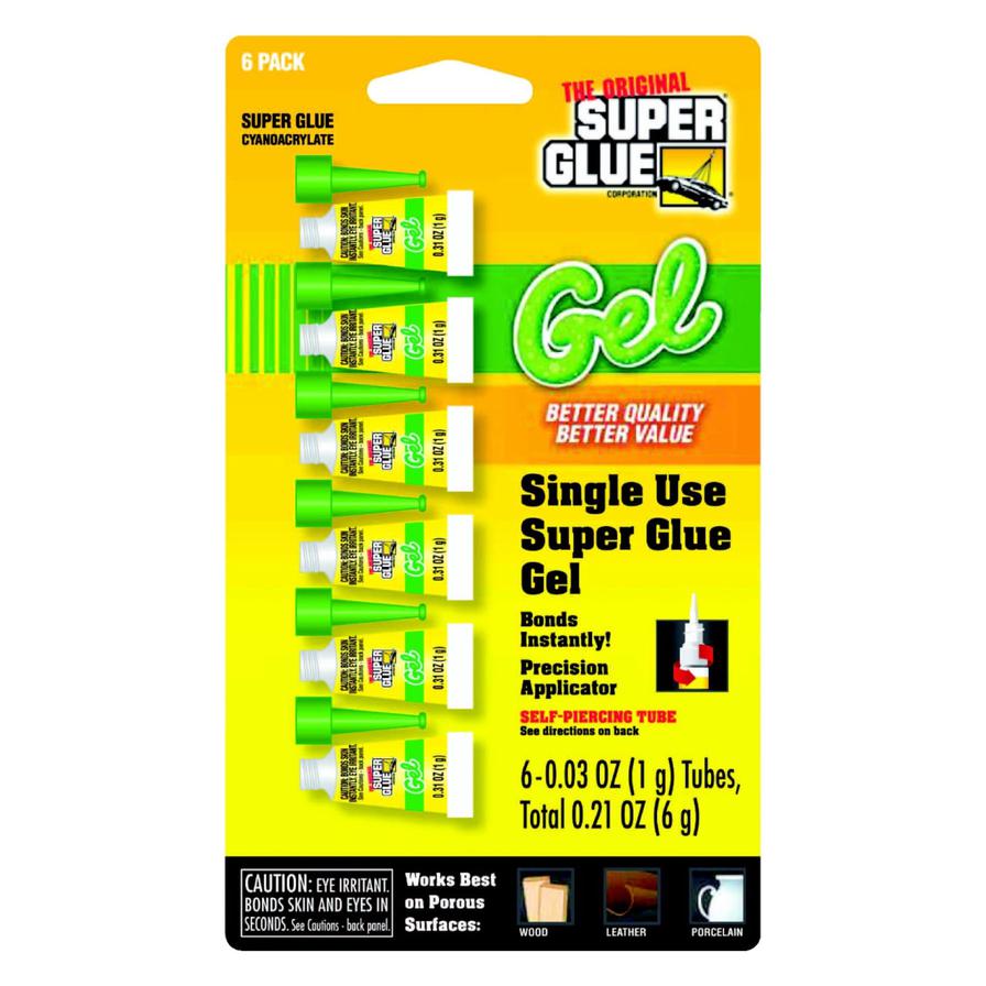 Super Glue Single Use (6/Pack)