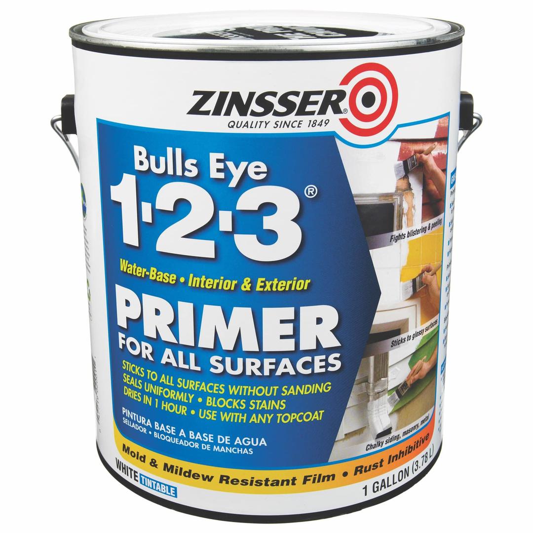 Buy Zinsser Bulls Eye 1 2 3 Water Based Primer 3.78 L White