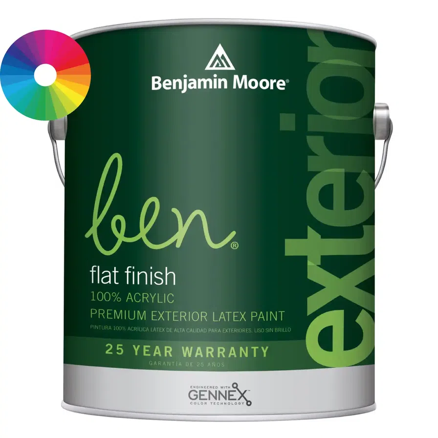 Buy Benjamin Moore Ben Flat Tintable Exterior Latex Paint (946 ml, Base