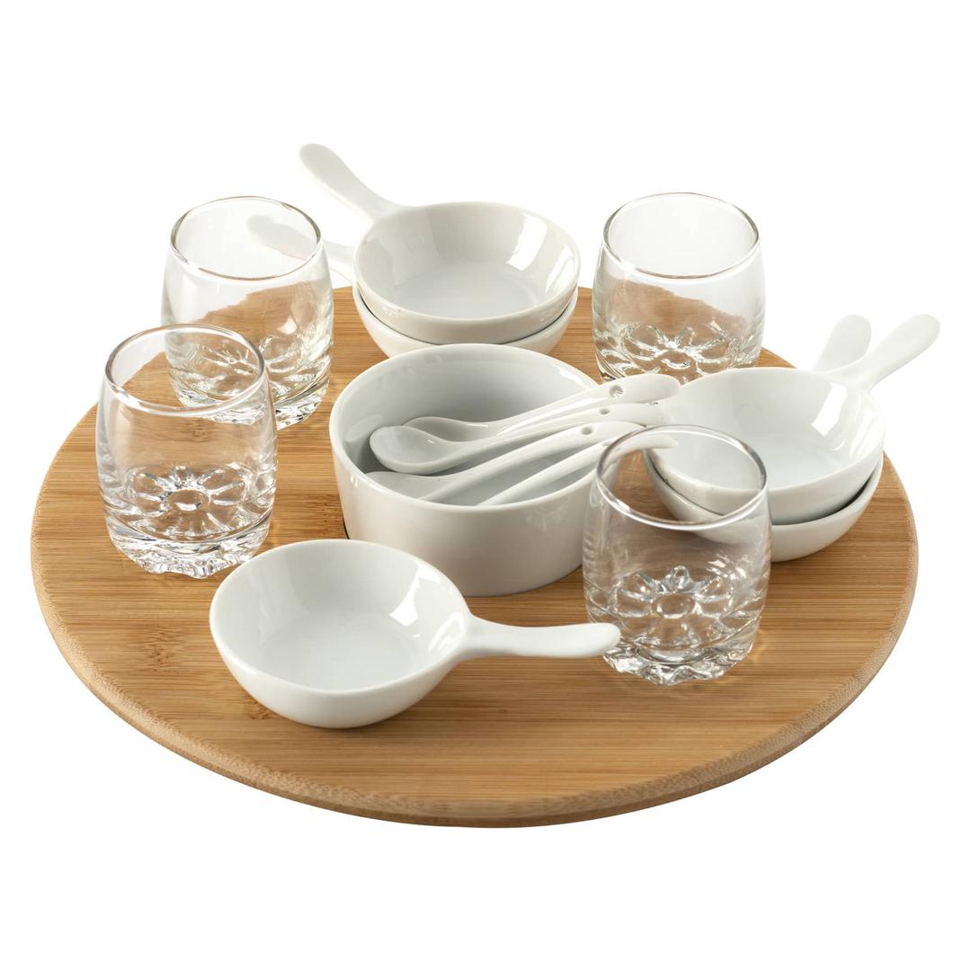 Appetizer serving clearance set