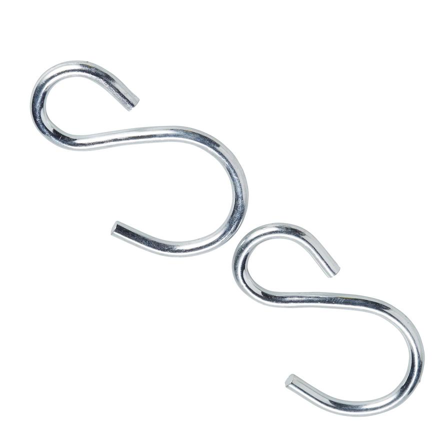 Buy Diall Zinc-Plated Steel S-Hook Pack (6 x 90 mm, 2 Pc.) Online