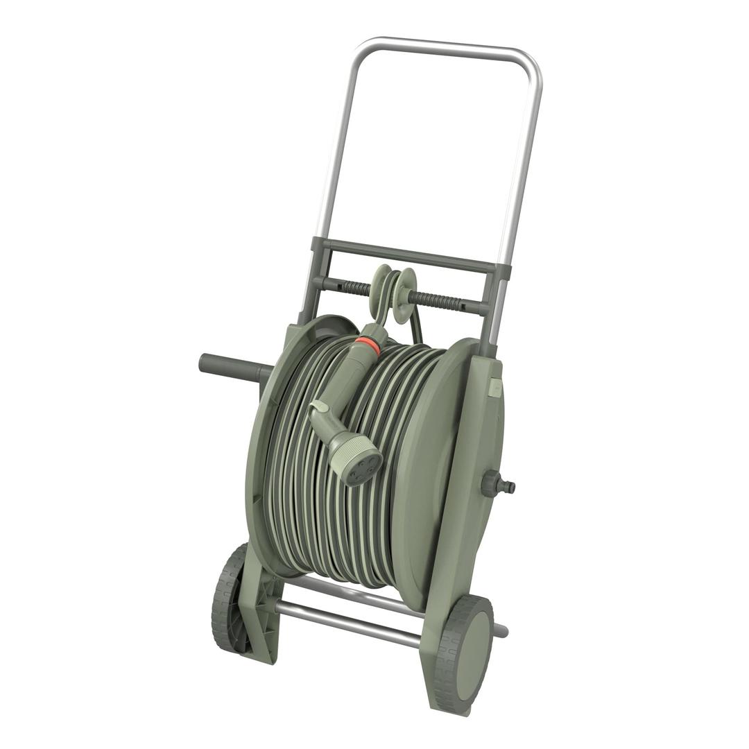 Buy Verve Steel Hose Cart Starter Kit W/Wheels (48 x 72 x 38.2 cm) Online  in Qatar