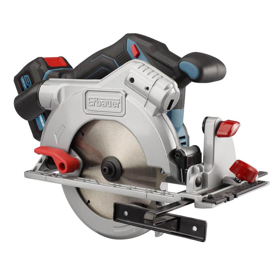 Buy Erbauer EXT Brushless Cordless Circular Saw Set W Battery Charger ECS18 Li 18 V Online in Qatar ACE