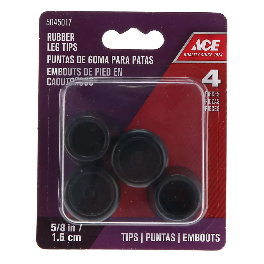Buy Ace Non-Slip Rubber Leg Tip (Black, 1.58 cm) Online in Qatar | ACE