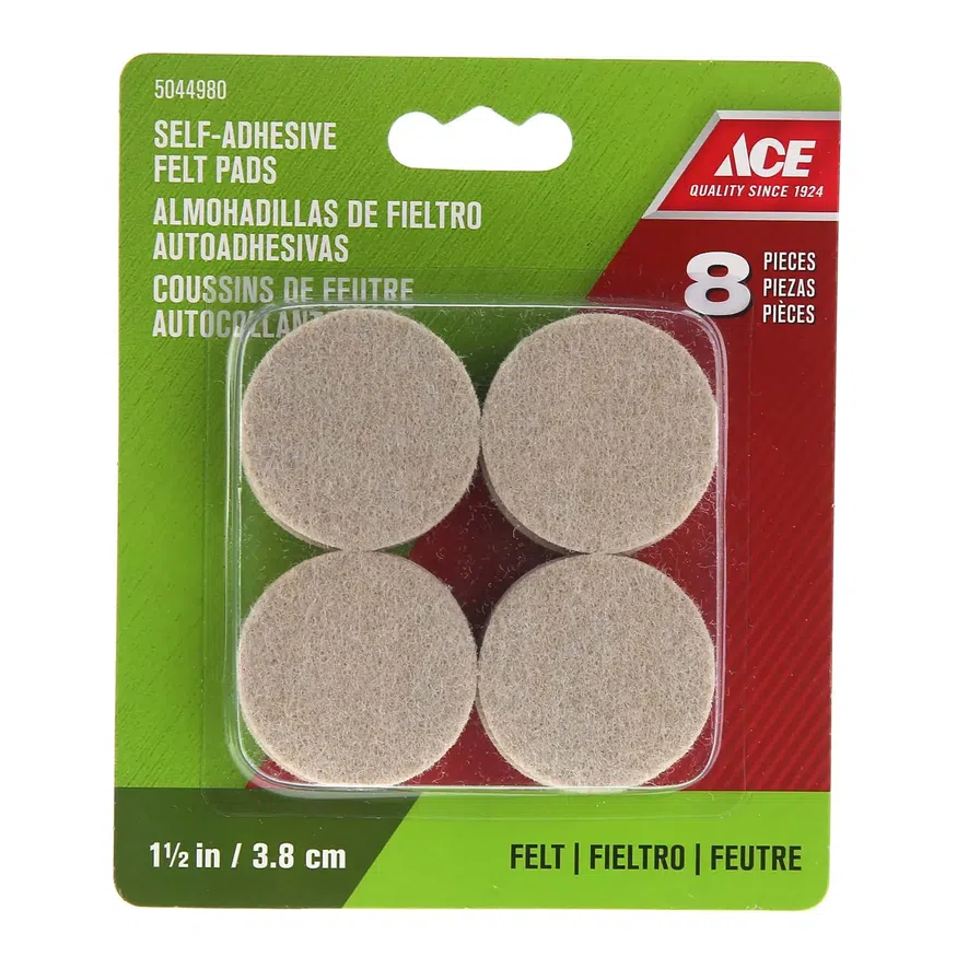 Buy Ace Round Self-Adhesive Protective Felt Pads (3.81 cm, Beige) Online in  Qatar | ACE