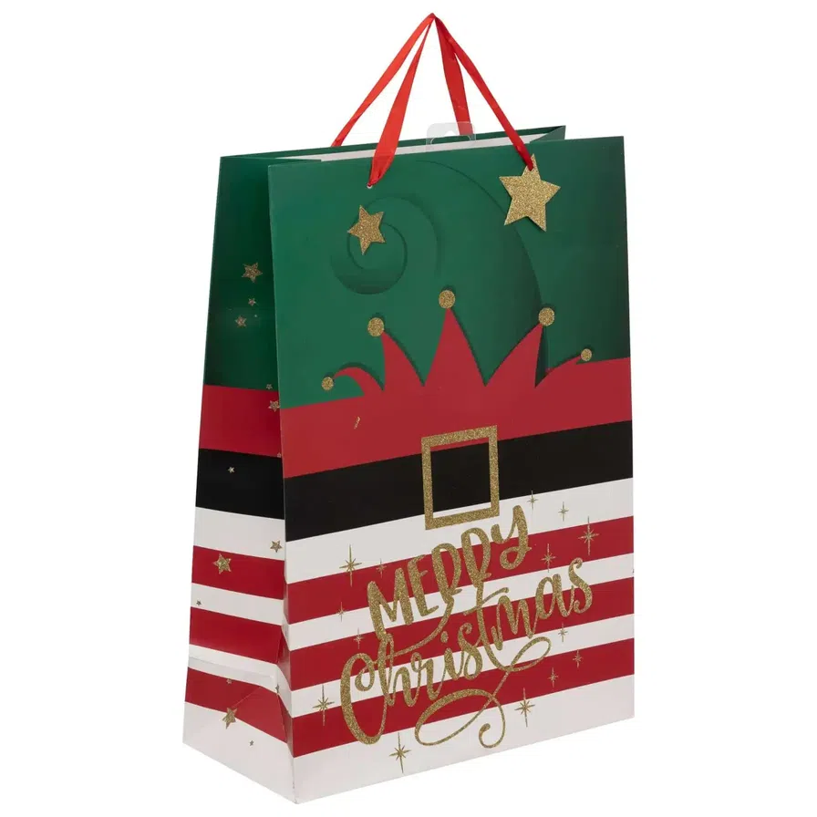 Buy Atmosphera Festive Elf Gift Bag 33.1 x 15 x 46 cm Online in