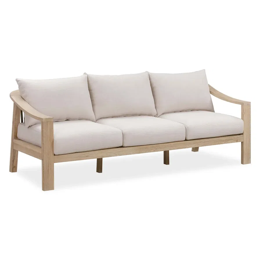 Buy Sycamore 3Seater Acacia & Rope Sofa (204 x 78 x 83 cm) Online in