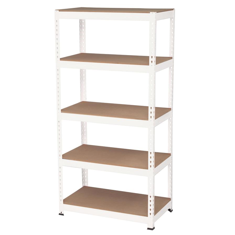 Buy Living Space Storage Shelf (90 x 50 x 180 cm, White) Online in