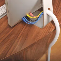 D-Line Cable Tidy Tube, DL-0012 (White, 1.1 x 3.2 x 2.6 cm)