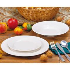 Shallow Dinner Set, TS-DSW-18 (18 Pc.)