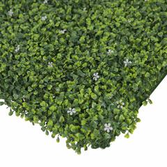 Decorative Green Leaves Square W/Small White Flowers (50 x 50 cm)