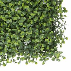Decorative Green Leaves Square W/Small White Flowers (50 x 50 cm)