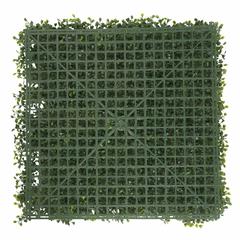 Decorative Green Leaves Square W/Small White Flowers (50 x 50 cm)
