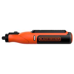 Black+Decker Cordless Rotary Tool Set W/Kitbox, BCRT8IK-XJ (7.2 V, 52 Pc.)
