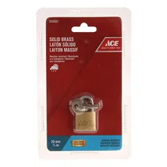 Ace Solid Brass Padlock