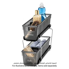 MadeSmart 2-Tier Organizer W/Dividers (36.35 x 12.9 x 27.99 cm, Mini)