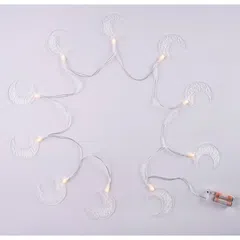 Hilalful Battery-Operated Acrylic Ramadan Crescent LED String Light (2 m)