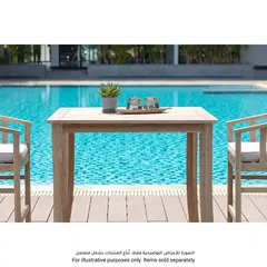 Ashmore Classic Acacia Wood Table (100 x 100 x 90 cm)