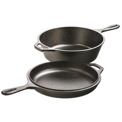 Lodge Cast Iron Combo Cooker (27 cm, Black)